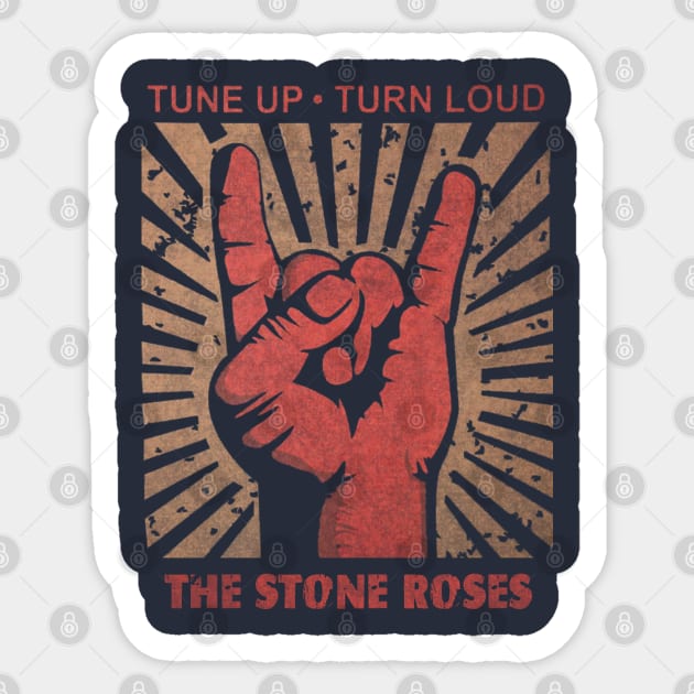 Tune up . Turn loud The Stone Roses Sticker by MenGemeyMashkan